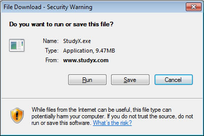 Run StudyX Installer
