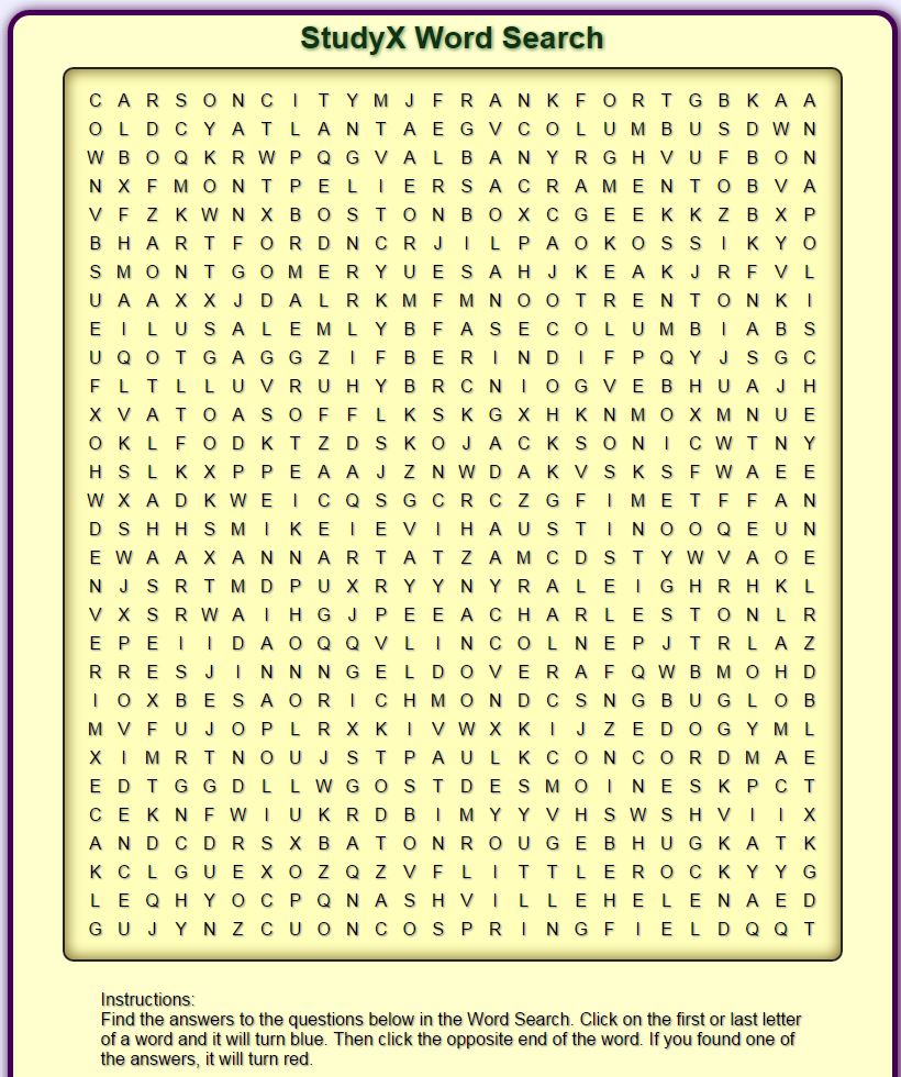 word search